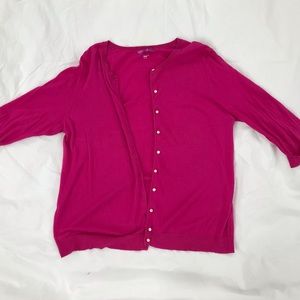 Fuschia pink cardigan gap xl